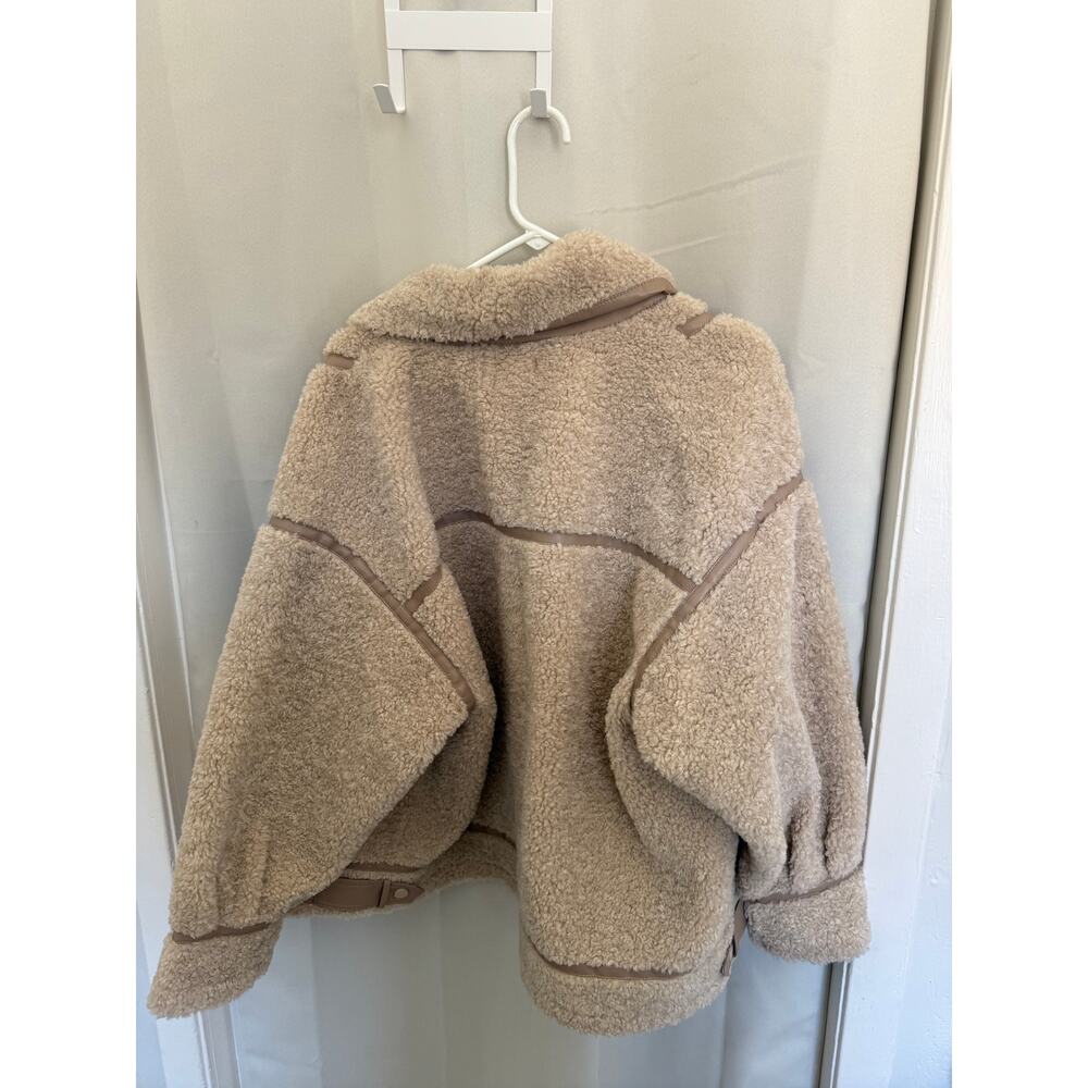 Lamarque Cream Shearling Jacket - Picture 6 of 8